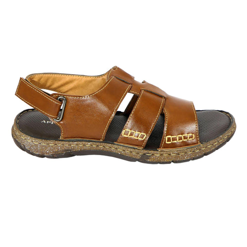 AM PM Men’s Daily Comfort Strap Sandals – Premium Synthetic Leather, PU Sole