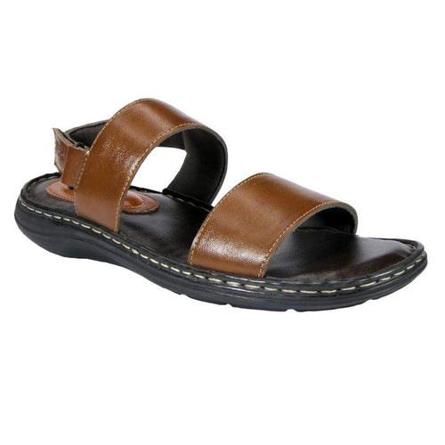 AM PM Men’s Daily Comfort Strap Sandals – Premium Synthetic Leather, PU Sole